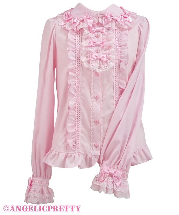 A la carte Ribbon Blouse - Pink