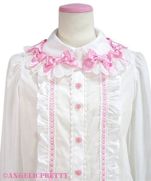 A la carte Ribbon Blouse - Pink