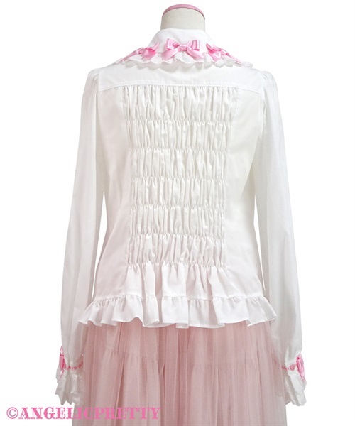 A la carte Ribbon Blouse - White