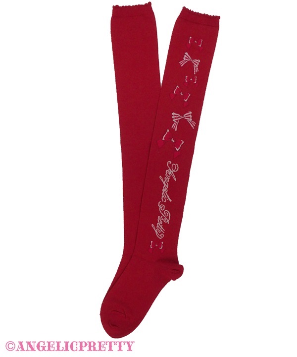 A la Carte Ribbon Over Knee - Red