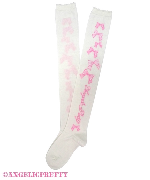 A la Carte Ribbon Over Knee - White