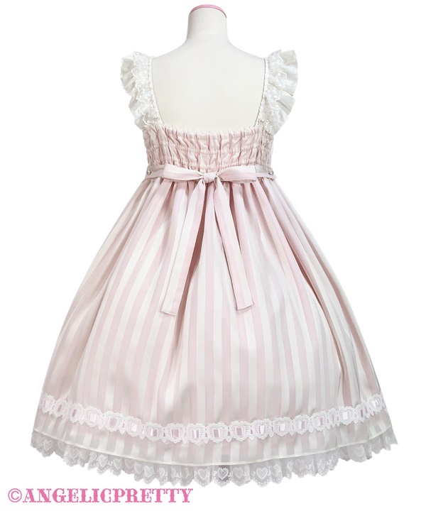 Airy Heart Jumperskirt - Sax - Click Image to Close