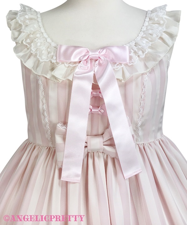 Airy Heart Jumperskirt - Sax - Click Image to Close