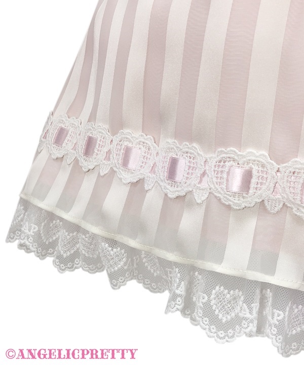 Airy Heart Jumperskirt - Sax - Click Image to Close