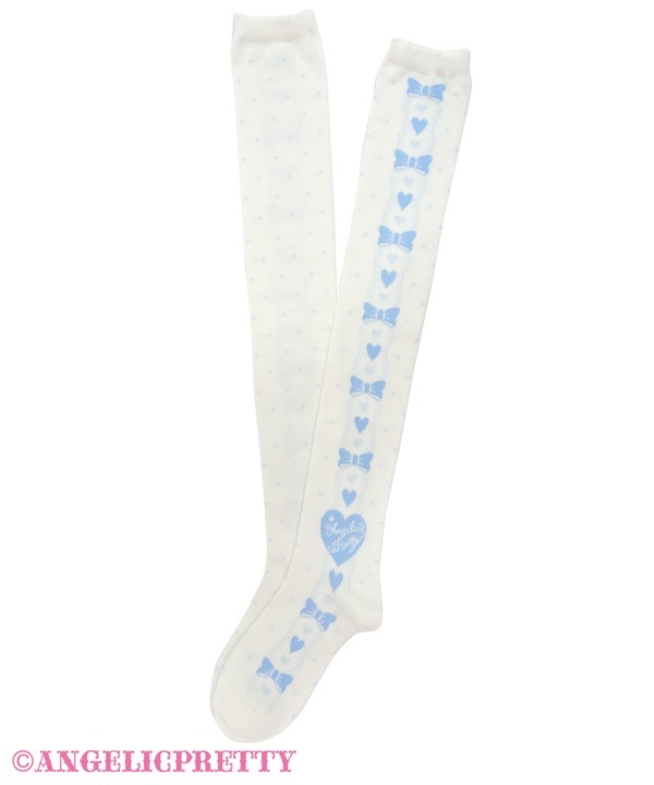 Akogare Ribbon Over Knee - Sax