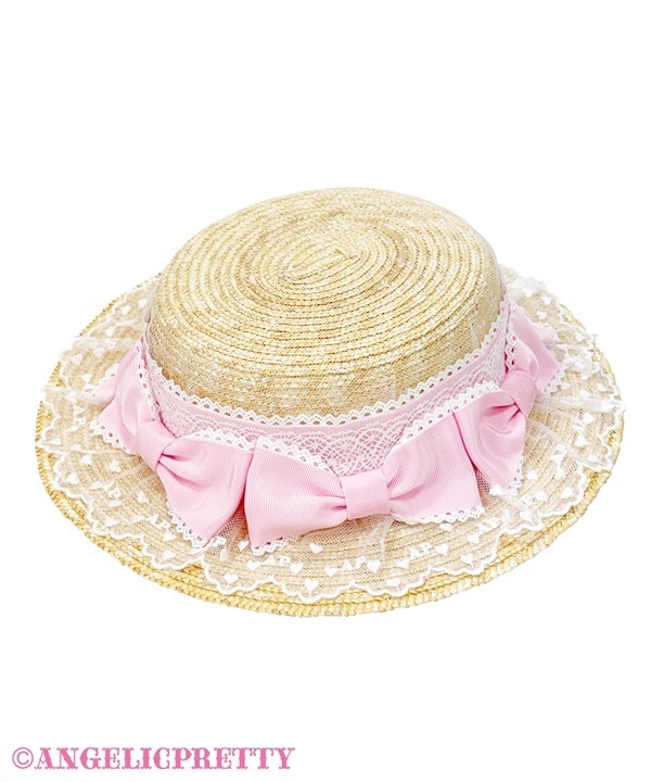 Al a carte Ribbon Straw Hat - Pink