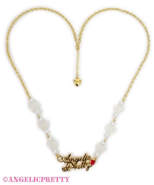 Angelic Plate Necklace - Gold x Red