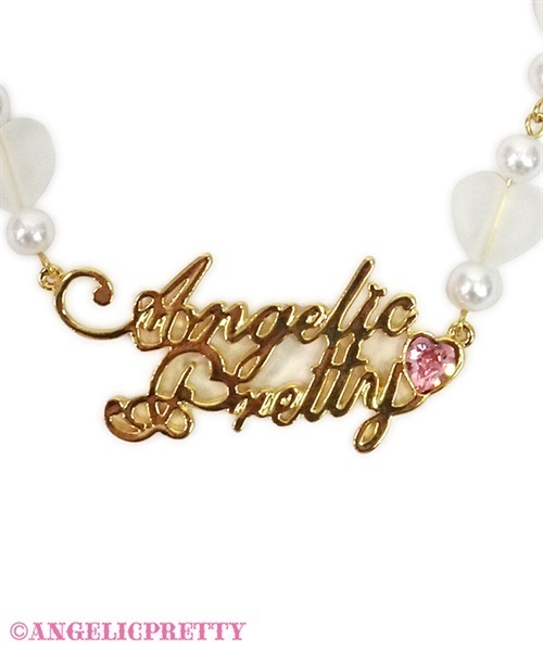 Angelic Plate Necklace - Gold x Red