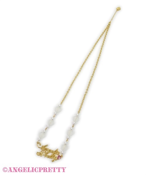 Angelic Plate Necklace - Gold x Red