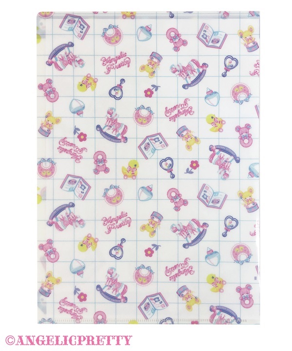 Baby Lyrical Clear File - White