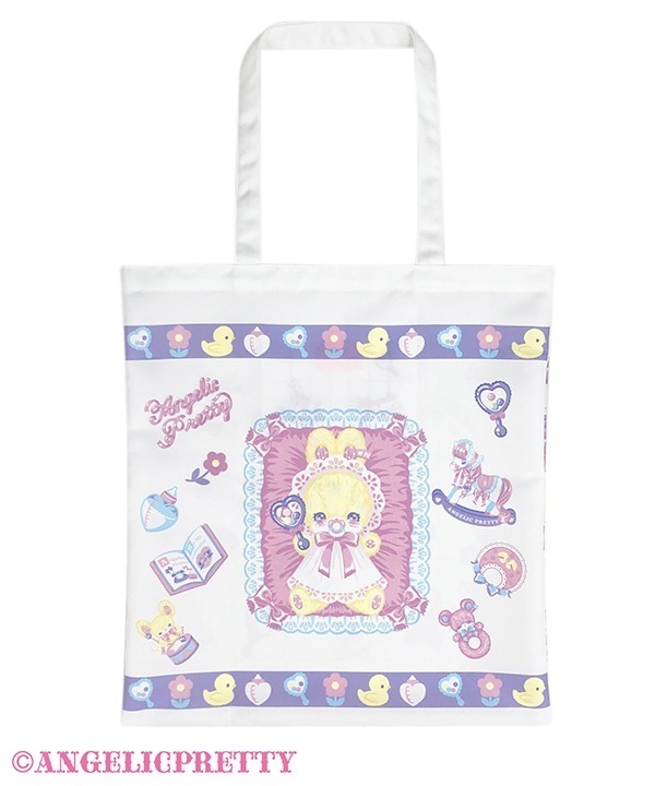 Baby Toys Tote Bag - White