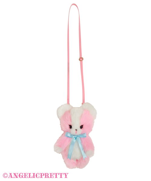 Bear Toy Doll Pouch - Pink