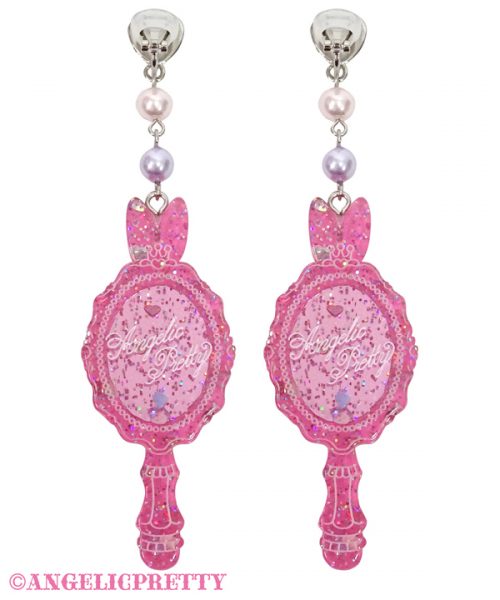 Bunny Mirror Clip On - Pink