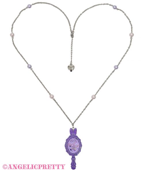 Bunny Mirror Necklace - Lavender
