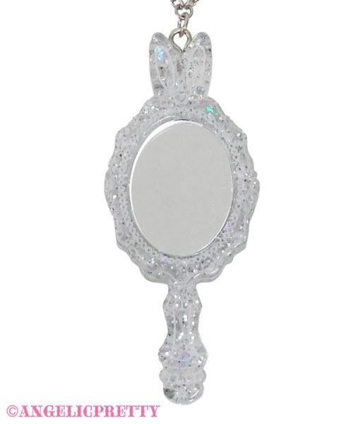 Bunny Mirror Necklace - Lavender