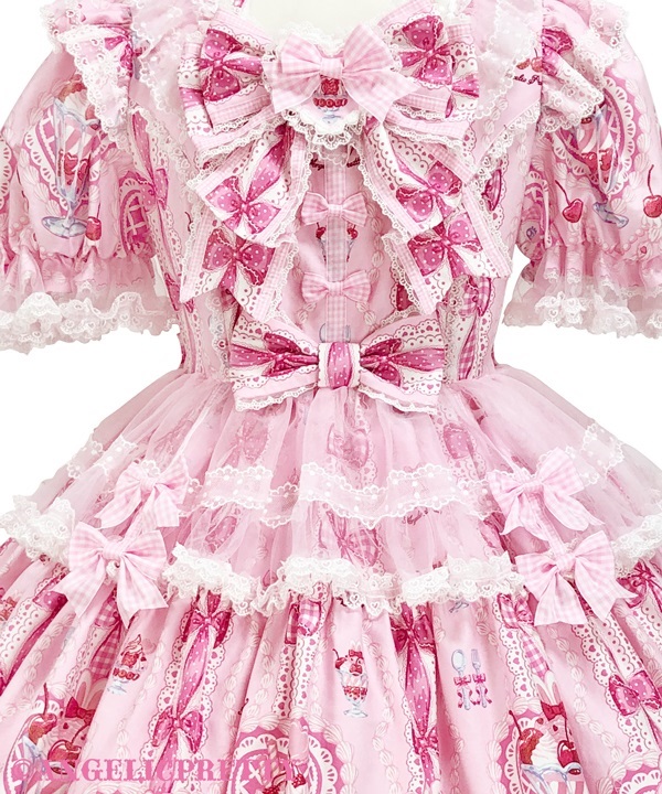 Bunny Ribbon Parfaiteria Dress Set - Sax [262PST06-210546-sx
