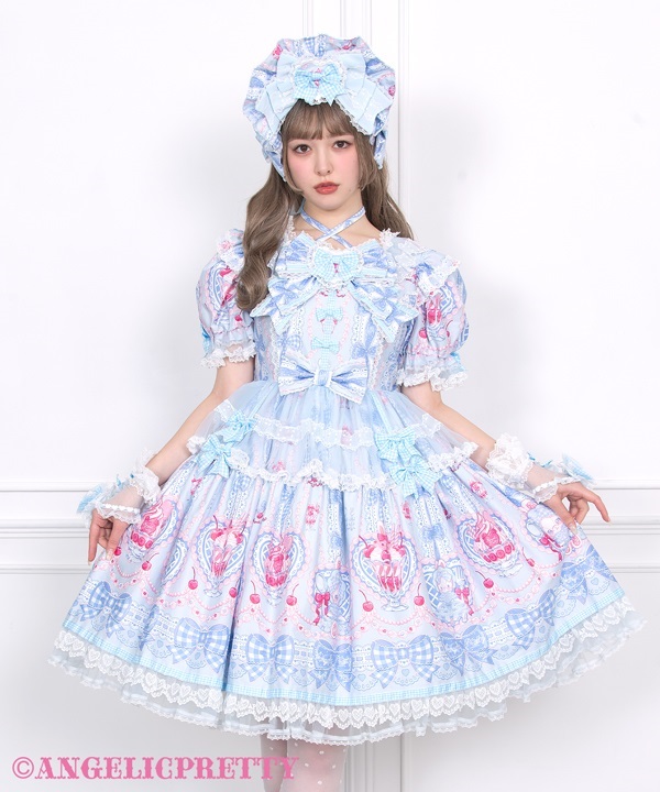 【専用ページ】Tiffany様　Bunny Ribbon Parfaiteria Bunny Ribbon Parfaiteria Dress Set - Sax [262PST06-210546-sx