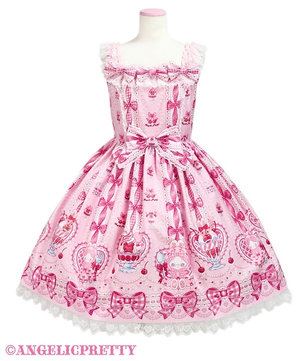 Bunny Ribbon Parfaiteria Jumperskirt - Pink