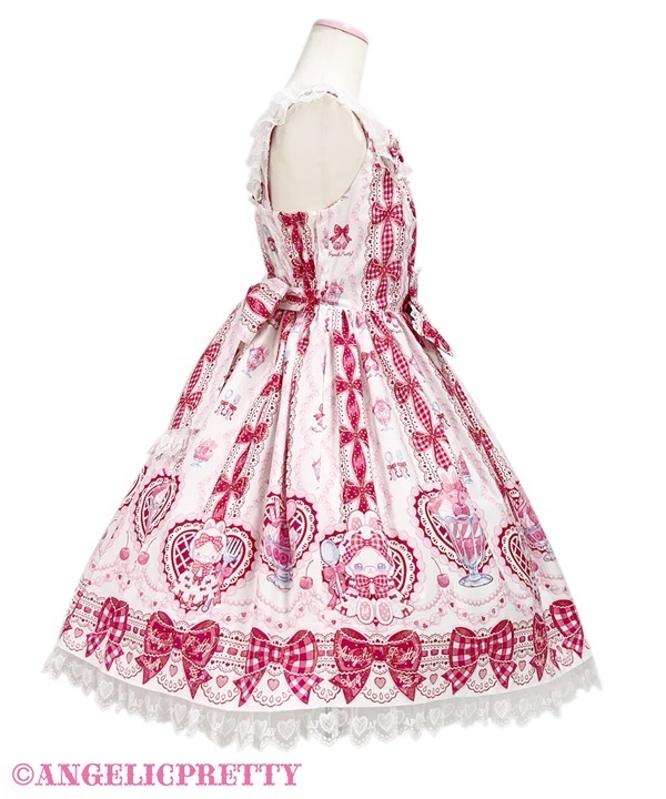 Bunny Ribbon Parfaiteria Jumperskirt - Pink [262PJ06-020724-pk