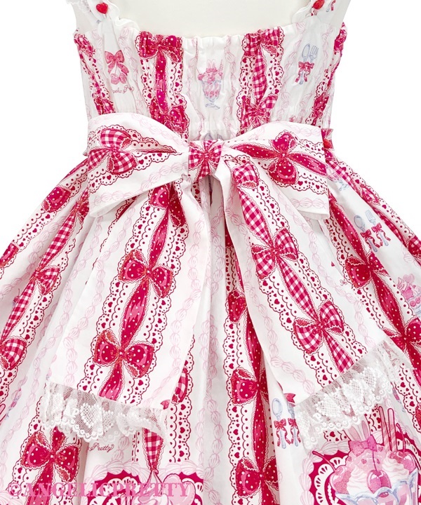 Bunny Ribbon Parfaiteria Jumperskirt - Pink [262PJ06-020724-pk