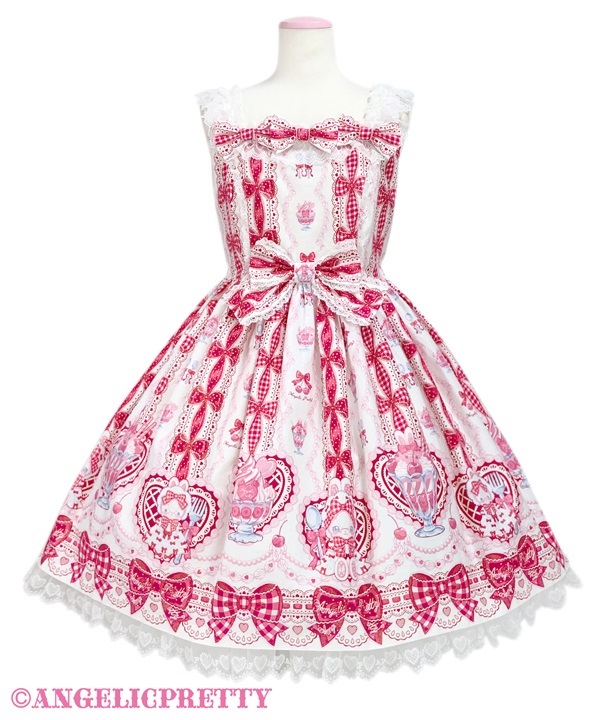 Bunny Ribbon Parfaiteria Jumperskirt - White