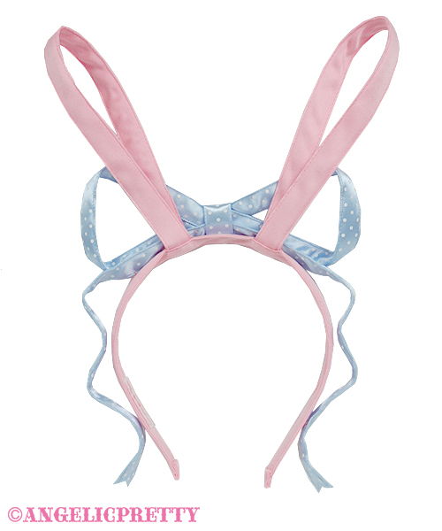 Bunny Toy Headbow - Yellow x Lavender