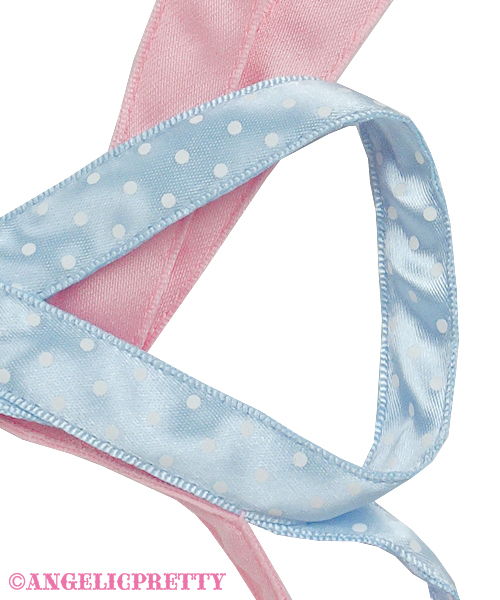 Bunny Toy Headbow - Yellow x Lavender