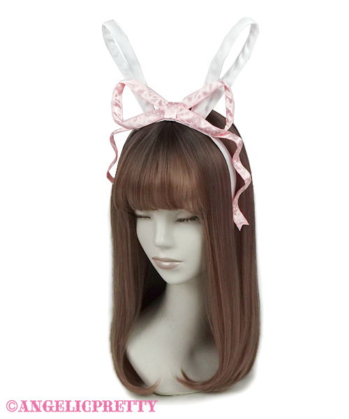 Bunny Toy Headbow - Yellow x Lavender