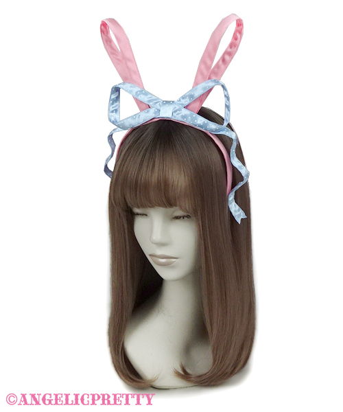 Bunny Toy Headbow - Yellow x Lavender