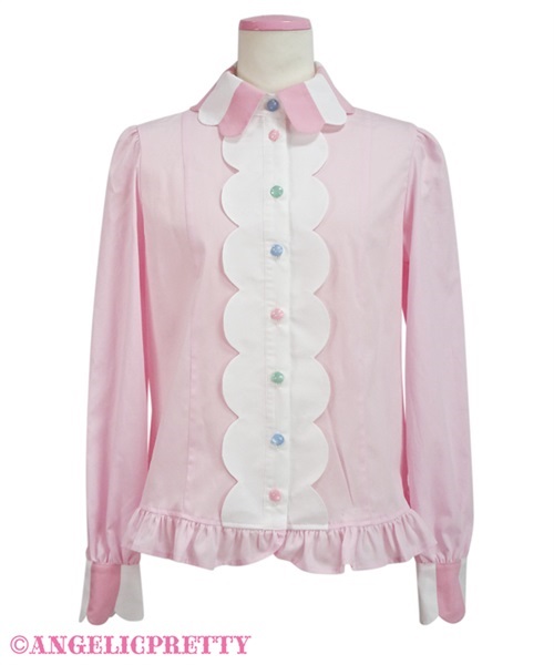 Candy Ornament Blouse - Pink - Click Image to Close