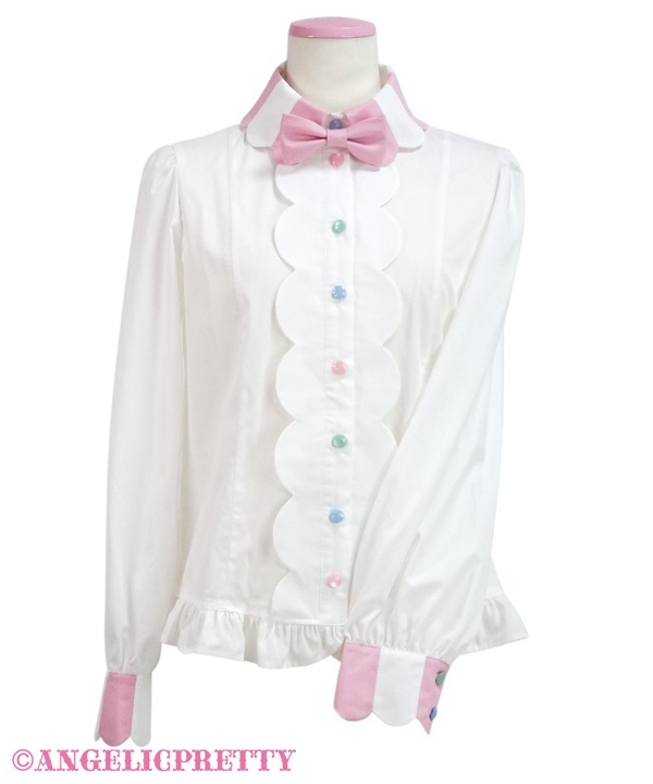 Candy Ornament Blouse - White