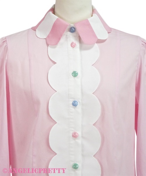 Candy Ornament Blouse - White - Click Image to Close