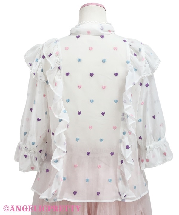 Candy Petit Heart Blouse - Pink