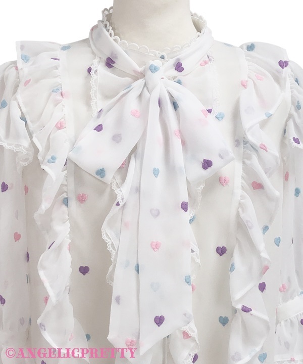 Candy Petit Heart Blouse - Pink