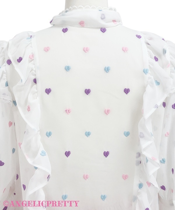 Candy Petit Heart Blouse - Pink