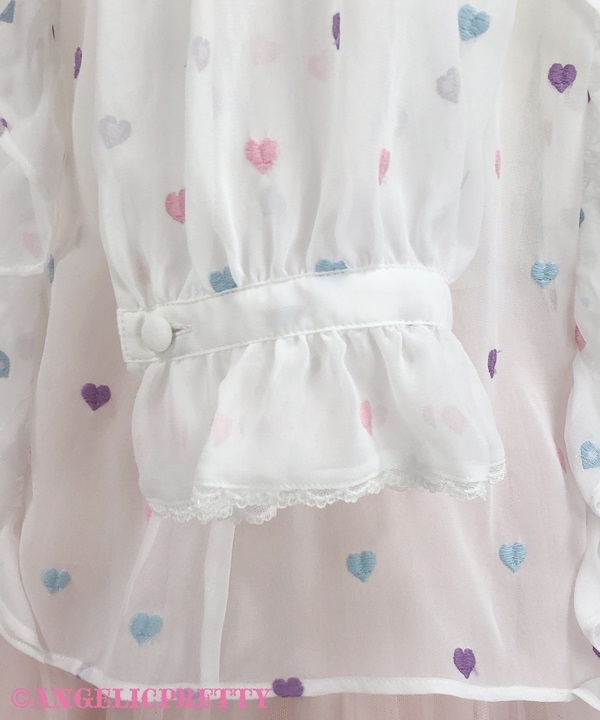Candy Petit Heart Blouse - Pink