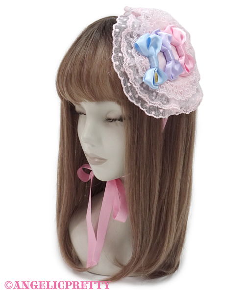 Candy Petit Heart Canotier - White