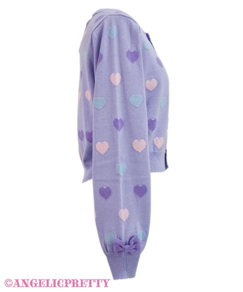 Candy Petit Heart Cardigan - Black