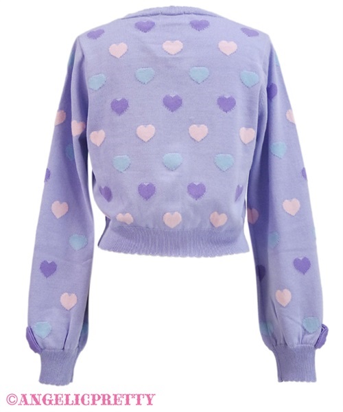Candy Petit Heart Cardigan - Black