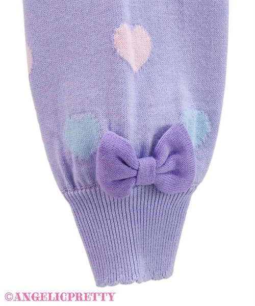 Candy Petit Heart Cardigan - Black