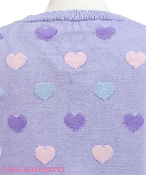 Candy Petit Heart Cardigan - Black