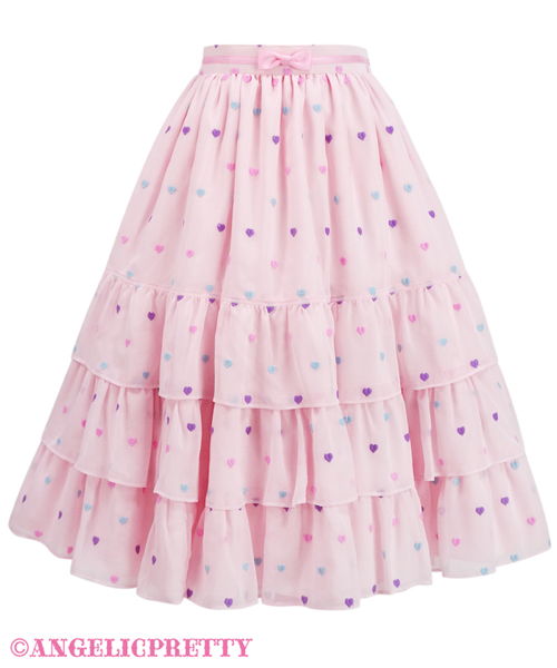 Candy Petit Heart Skirt - Pink