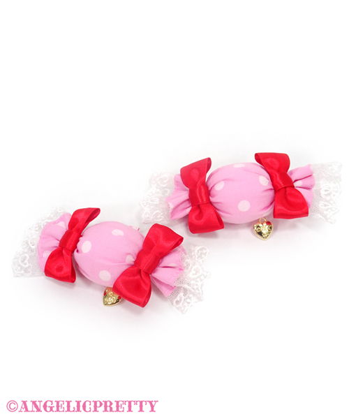 Candy Pop Clip Set - Deep Pink