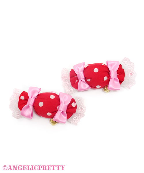 Candy Pop Clip Set - Red