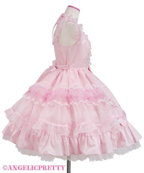 Candy Stripe Ribbon One Piece - Sax [222O03-030532-sx] - $250.40