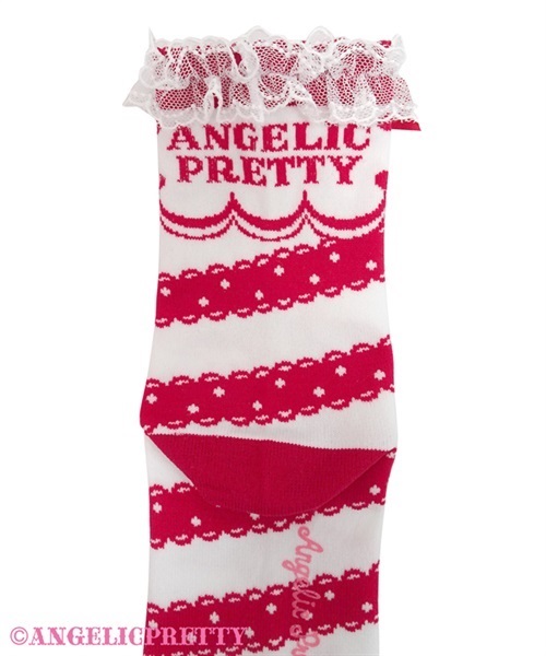 Carnival Border Crew Socks - Black