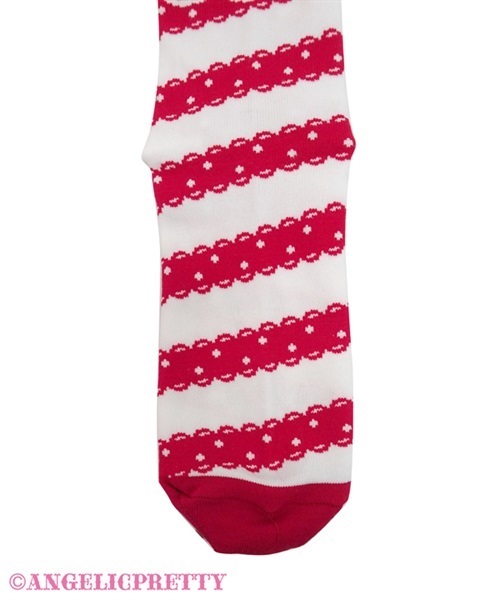 Carnival Border Crew Socks - Black