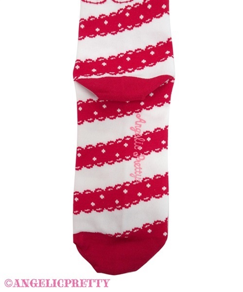 Carnival Border Crew Socks - Black