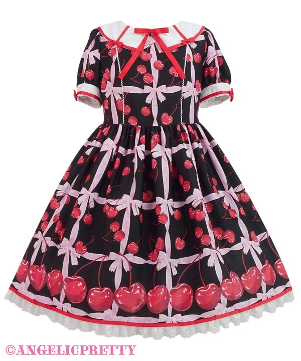 Charming Cherry One Piece - Black