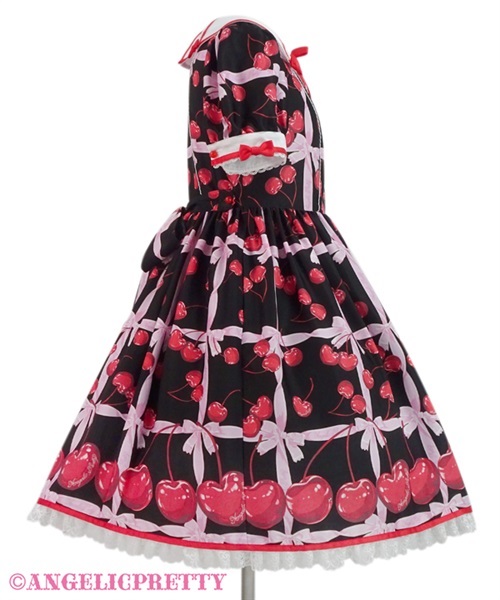 Charming Cherry One Piece - Black [232PO05-030579-bk] - $330.00